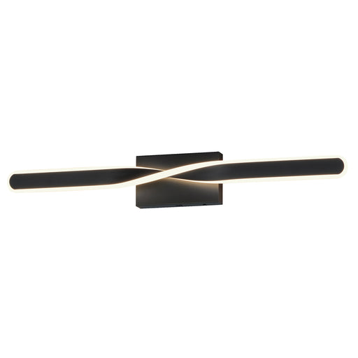 ET2 E24153-BK Pirouette 32" LED Bath Vanity 5CCT | Black