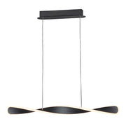 ET2 E24155-BK Pirouette 1 Light LED Pendant | Black