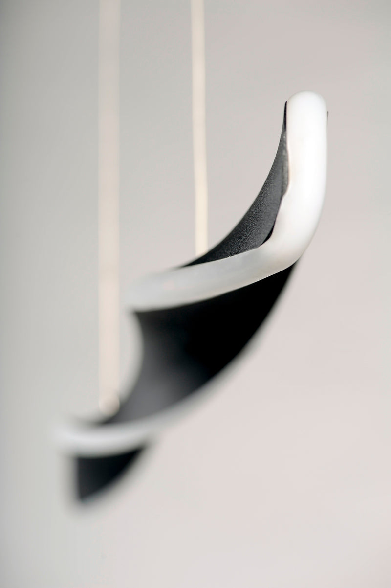 ET2 E24155-BK Pirouette 1 Light LED Pendant | Black