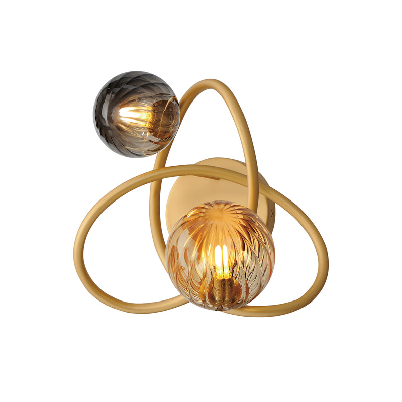 ET2 E24182-148GLD Planetary 2 Light LED Sconce | Gold