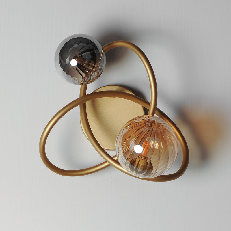 ET2 E24182-148GLD Planetary 2 Light LED Sconce | Gold