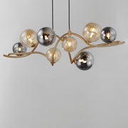 ET2 E24187-148GLD Planetary 8 Light LED Linear Pendant | Gold
