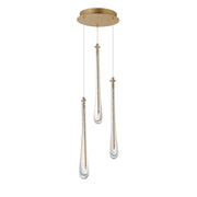 ET2 E24213-118GLD Stillo 3 Light LED Pendant | Gold