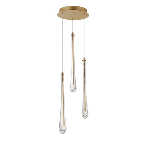 ET2 E24213-118GLD Stillo 3 Light LED Pendant | Gold