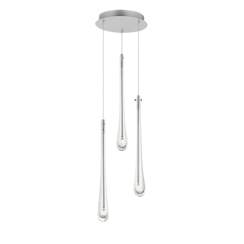 ET2 E24213-122SN Stillo 3 Light LED Pendant | Satin Nickel