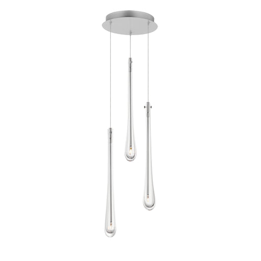 ET2 E24213-122SN Stillo 3 Light LED Pendant | Satin Nickel
