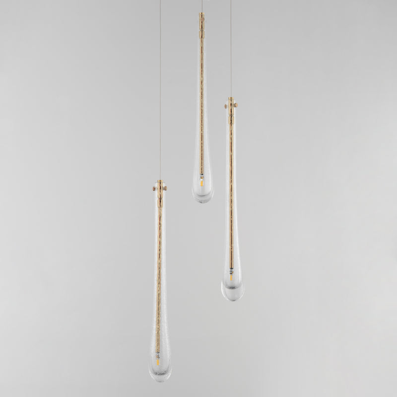 ET2 E24213-118GLD Stillo 3 Light LED Pendant | Gold