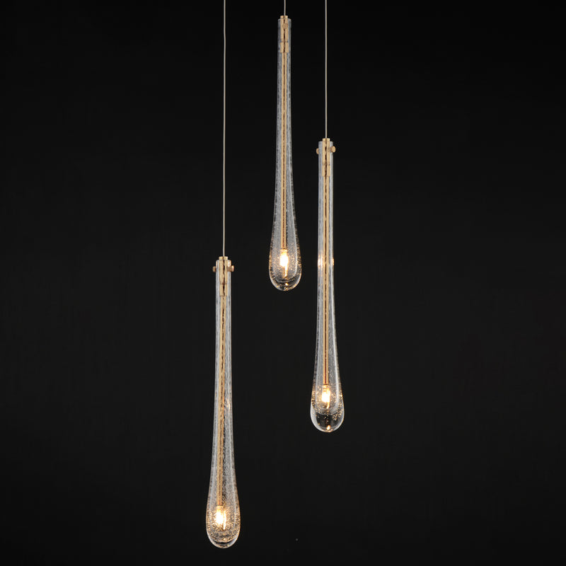 ET2 E24213-118GLD Stillo 3 Light LED Pendant | Gold