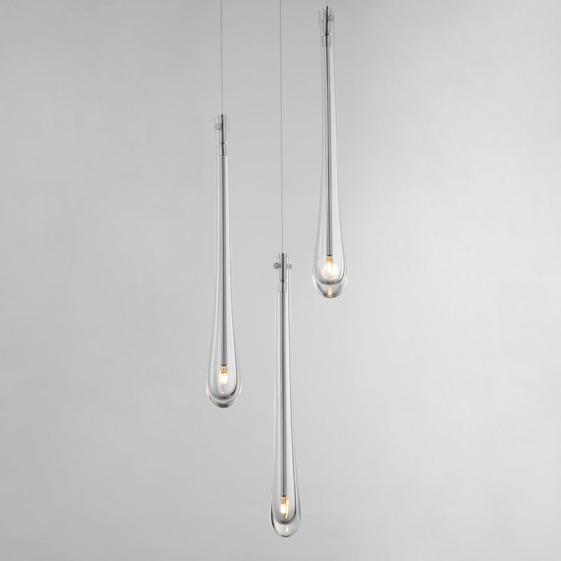 ET2 E24213-122SN Stillo 3 Light LED Pendant | Satin Nickel