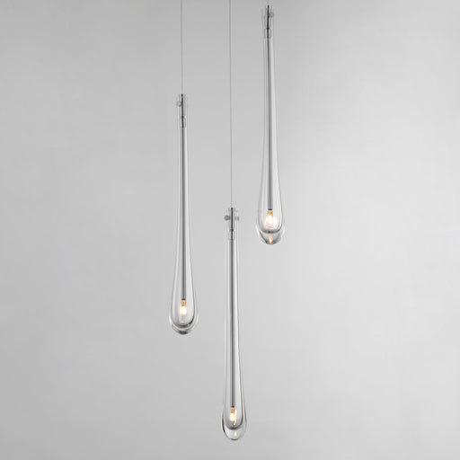 ET2 E24213-122SN Stillo 3 Light LED Pendant | Satin Nickel