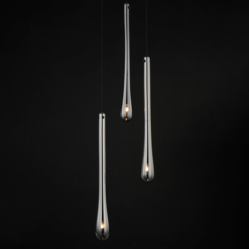 ET2 E24213-138BK Stillo 3 Light LED Pendant | Black