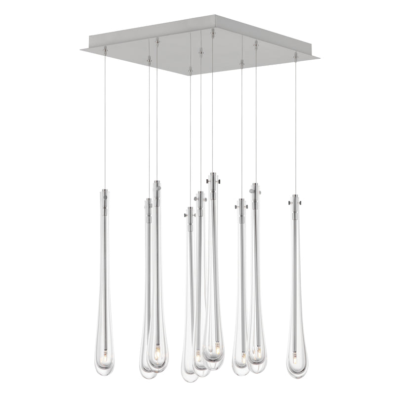 ET2 E24217-122SN Stillo 9 Light LED Pendant | Satin Nickel