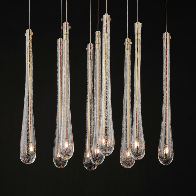 ET2 E24217-118GLD Stillo 9 Light LED Pendant | Gold