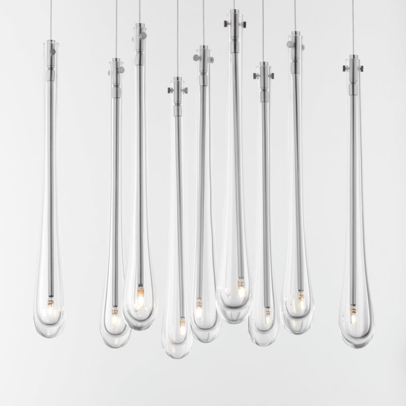 ET2 E24217-122SN Stillo 9 Light LED Pendant | Satin Nickel