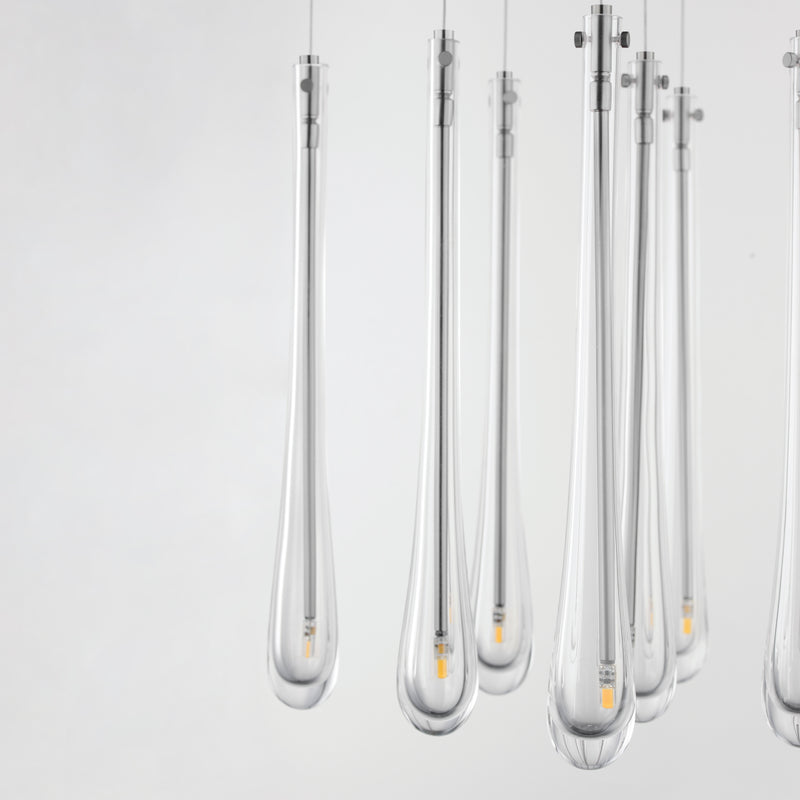 ET2 E24217-122SN Stillo 9 Light LED Pendant | Satin Nickel
