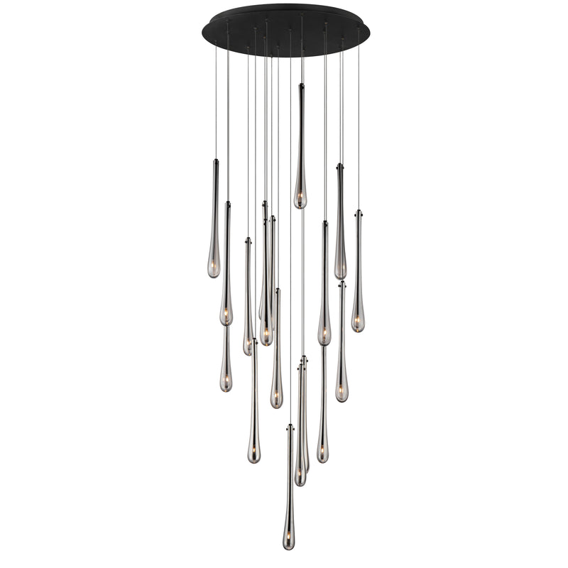 ET2 E24219-138BK Stillo 18 Light LED Pendant | Black