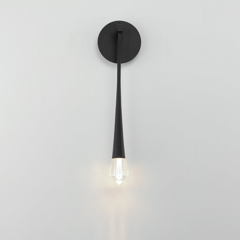 ET2 E24220-122BK Pierce 1 Light LED Sconce | Black