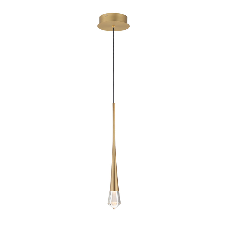ET2 E24221-122GLD Pierce 1 Light LED Pendant | Gold