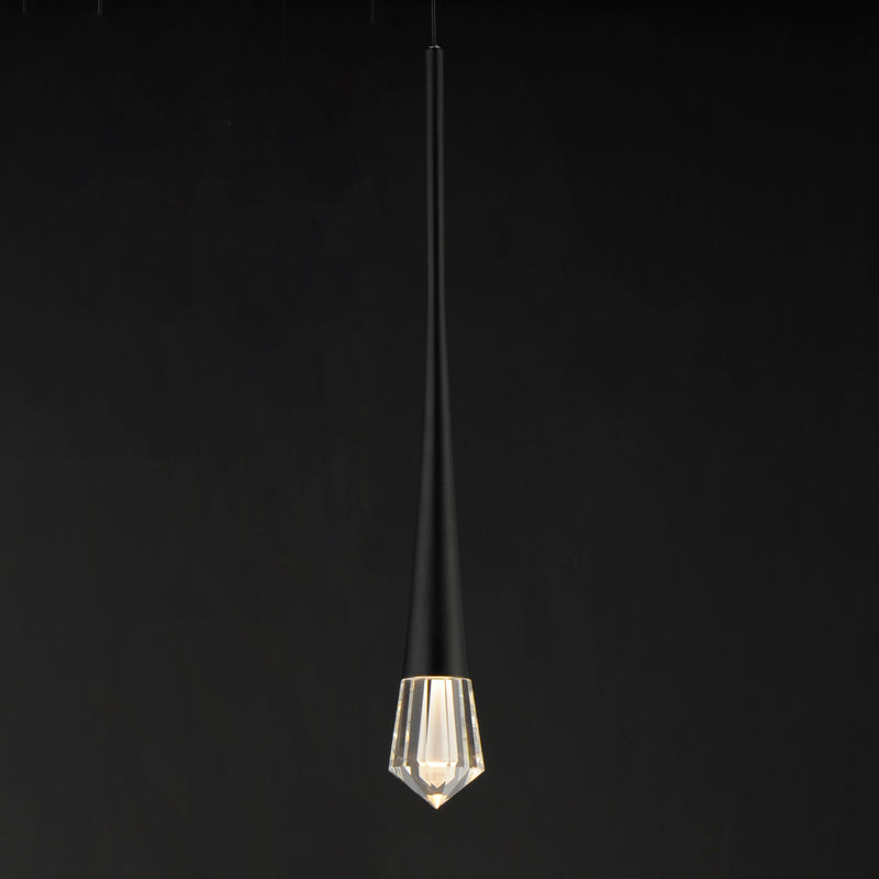 ET2 E24221-122BK Pierce 1 Light LED Pendant | Black