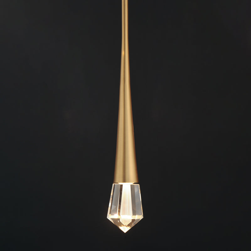 ET2 E24221-122GLD Pierce 1 Light LED Pendant | Gold