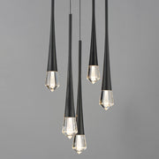 ET2 E24225-122BK Pierce 5 Light LED Pendant | Black