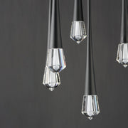 ET2 E24225-122BK Pierce 5 Light LED Pendant | Black