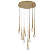 ET2 E24227-122GLD Pierce 9 Light LED Pendant | Gold