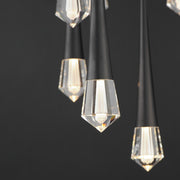ET2 E24227-122BK Pierce 9 Light LED Pendant | Black