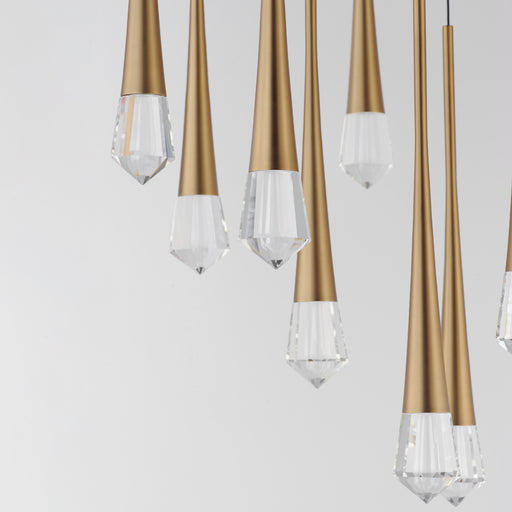 ET2 E24227-122GLD Pierce 9 Light LED Pendant | Gold