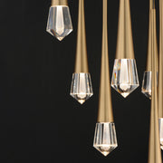 ET2 E24227-122GLD Pierce 9 Light LED Pendant | Gold