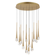 ET2 E24229-122GLD Pierce 12 Light LED Pendant | Gold
