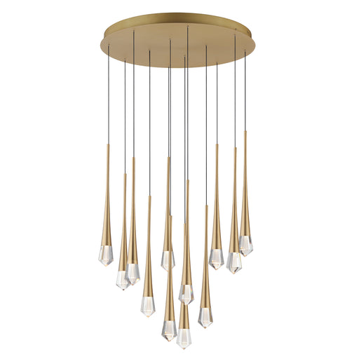 ET2 E24229-122GLD Pierce 12 Light LED Pendant | Gold