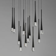 ET2 E24229-122BK Pierce 12 Light LED Pendant | Black