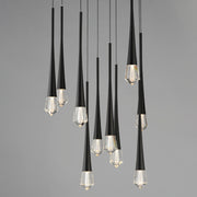 ET2 E24229-122BK Pierce 12 Light LED Pendant | Black