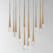 ET2 E24229-122GLD Pierce 12 Light LED Pendant | Gold