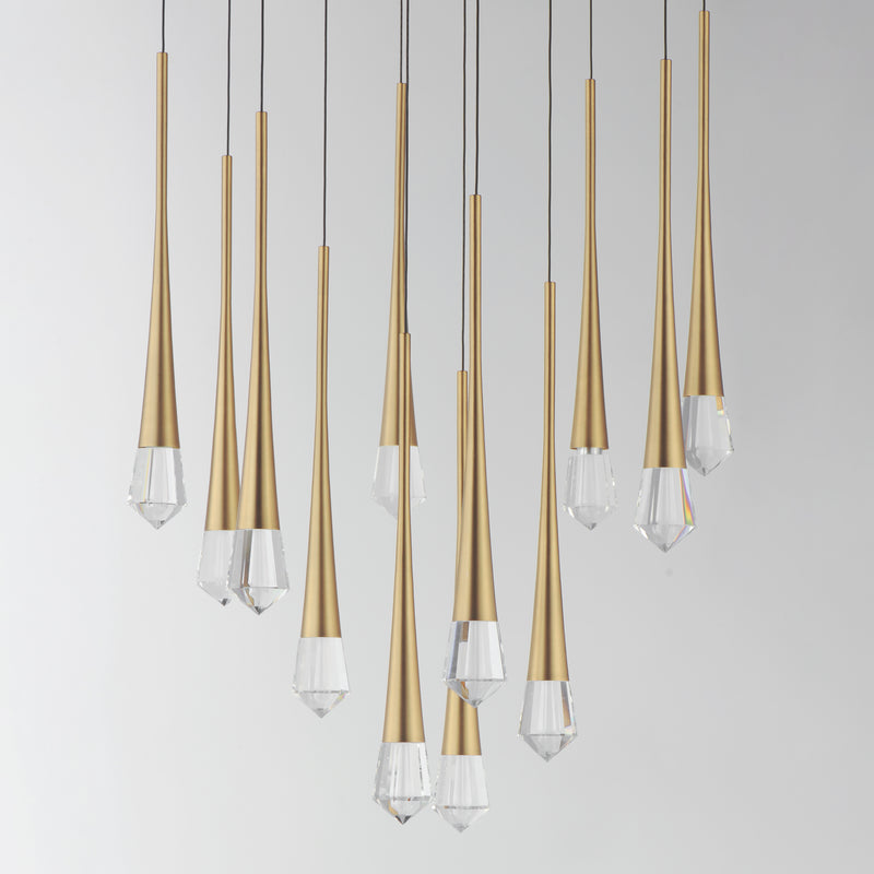 ET2 E24229-122GLD Pierce 12 Light LED Pendant | Gold