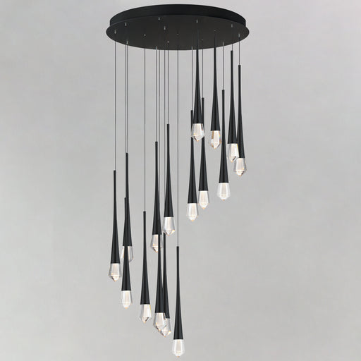 ET2 E24230-122BK Pierce 16 Light LED Chandelier | Black