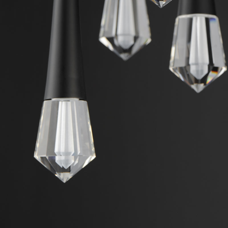 ET2 E24230-122BK Pierce 16 Light LED Chandelier | Black