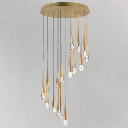 ET2 E24230-122GLD Pierce 16 Light LED Chandelier | Gold