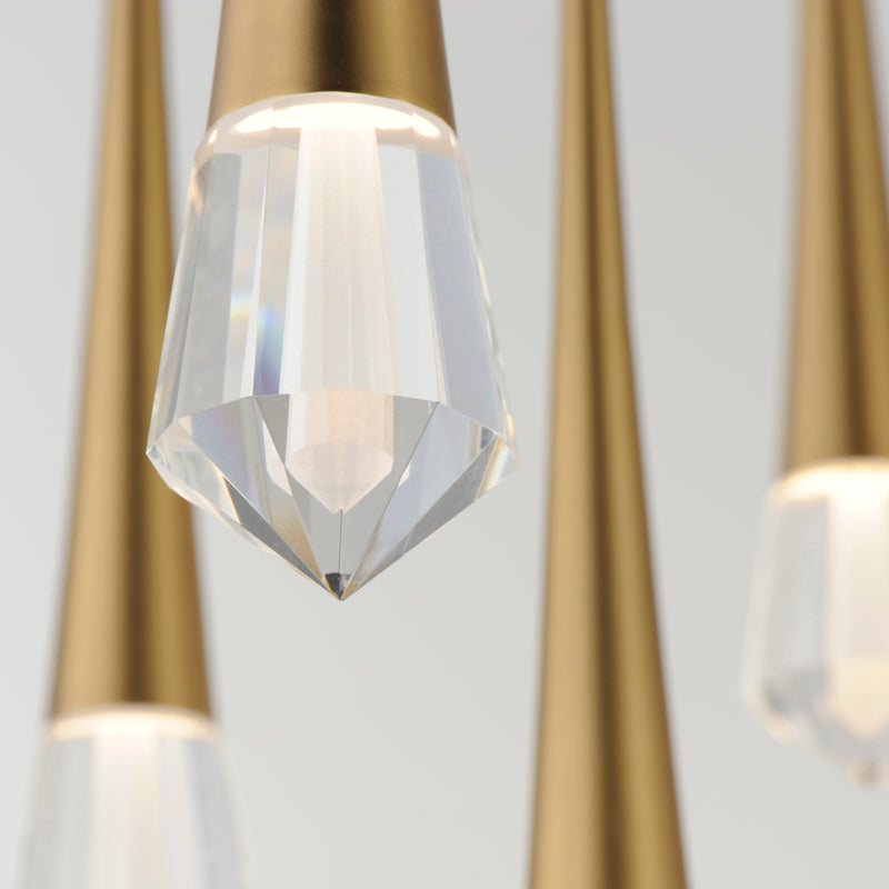 ET2 E24230-122GLD Pierce 16 Light LED Chandelier | Gold