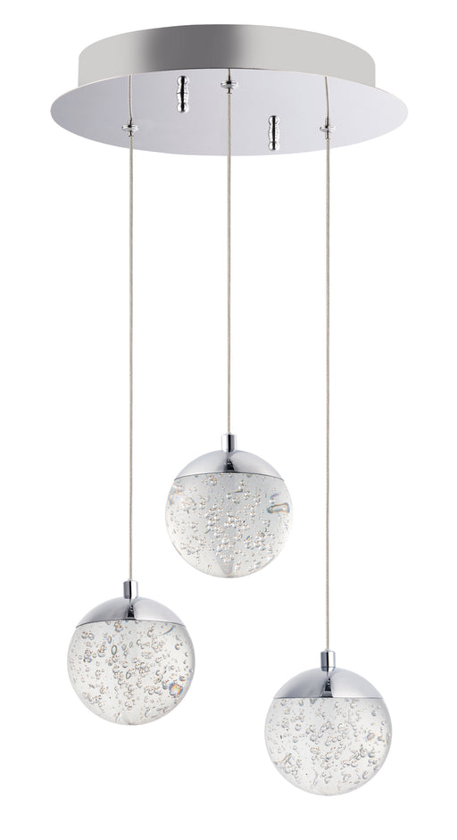 ET2 E24263-91PC Orb II 3 Light LED Pendant | Polished Chrome