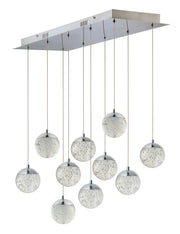 ET2 E24266-91PC Orb II 10 Light LED Pendant | Polished Chrome