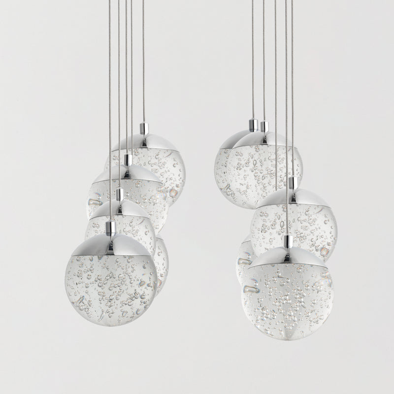 ET2 E24266-91PC Orb II 10 Light LED Pendant | Polished Chrome