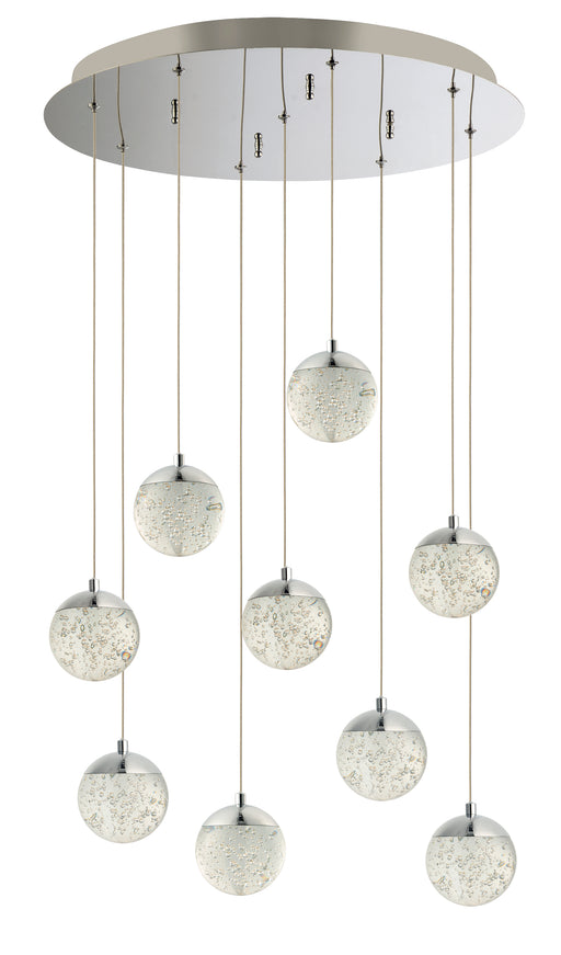 ET2 E24269-91PC Orb II 9 Light LED Pendant | Polished Chrome