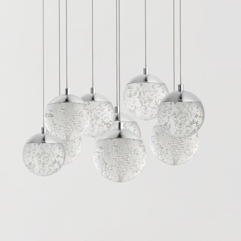 ET2 E24269-91PC Orb II 9 Light LED Pendant | Polished Chrome