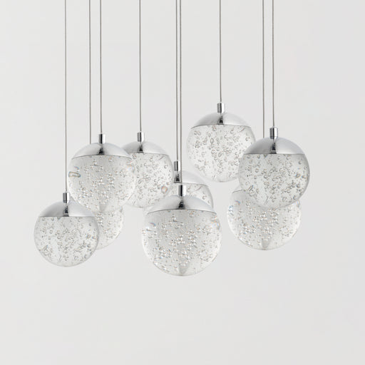 ET2 E24269-91PC Orb II 9 Light LED Pendant | Polished Chrome