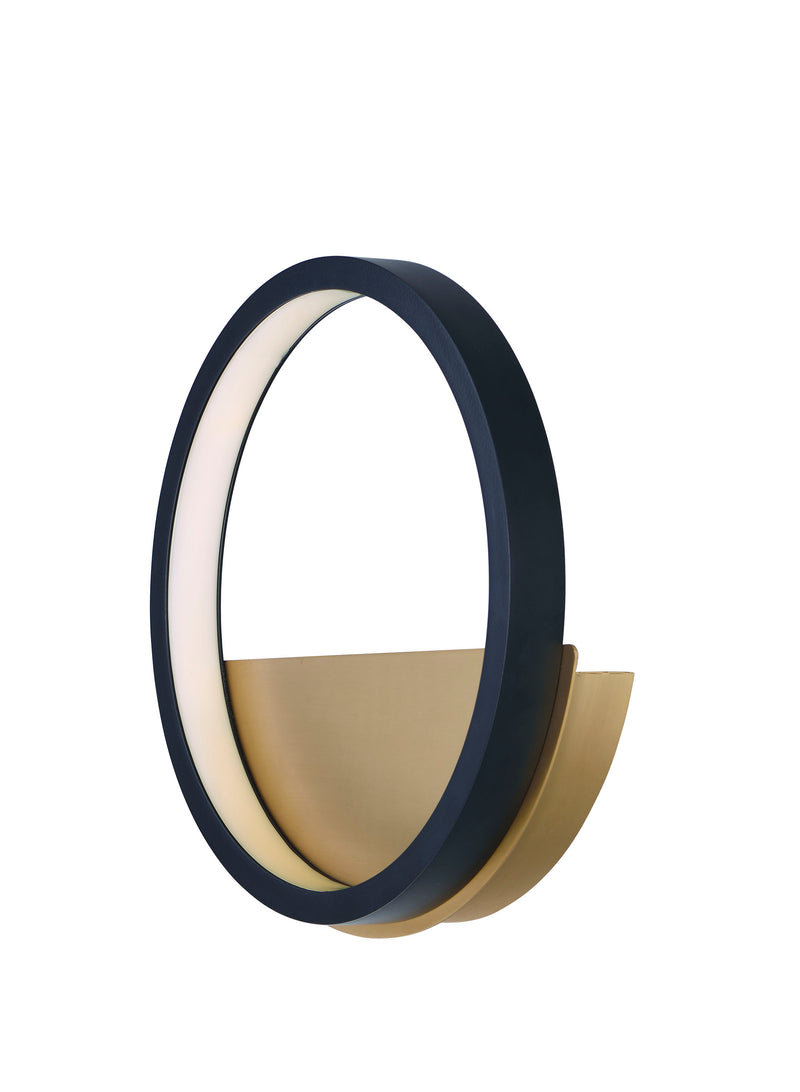 ET2 E24320-BKGLD Hoopla LED Wall Sconce | Black / Gold