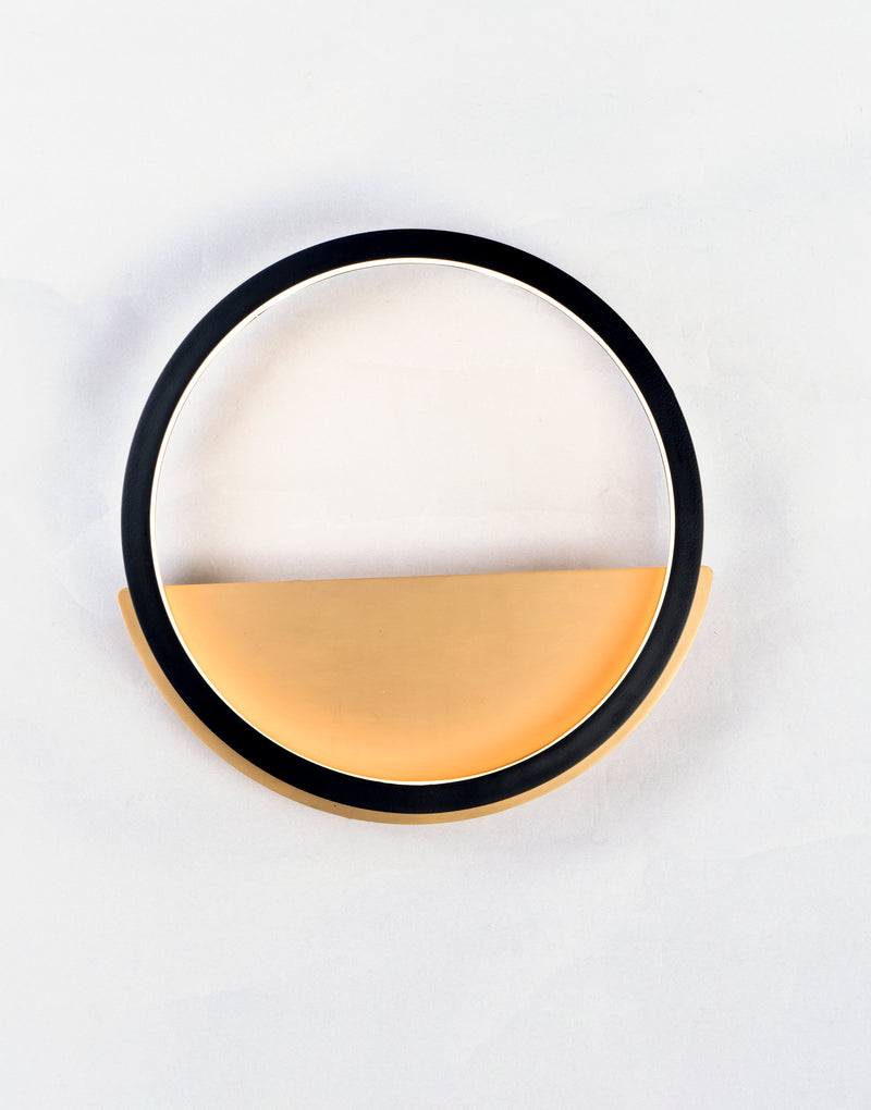 ET2 E24320-BKGLD Hoopla LED Wall Sconce | Black / Gold