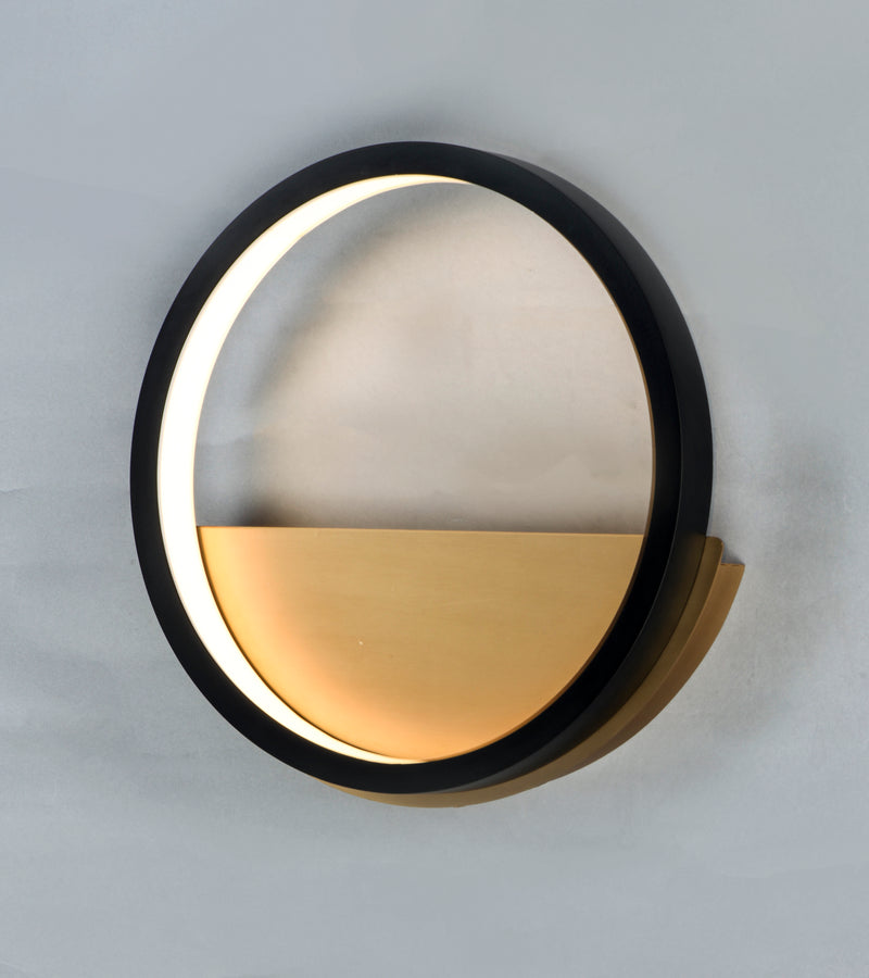 ET2 E24320-BKGLD Hoopla LED Wall Sconce | Black / Gold
