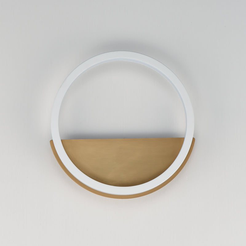 ET2 E24320-WTGLD Hoopla LED Wall Sconce | White/Gold